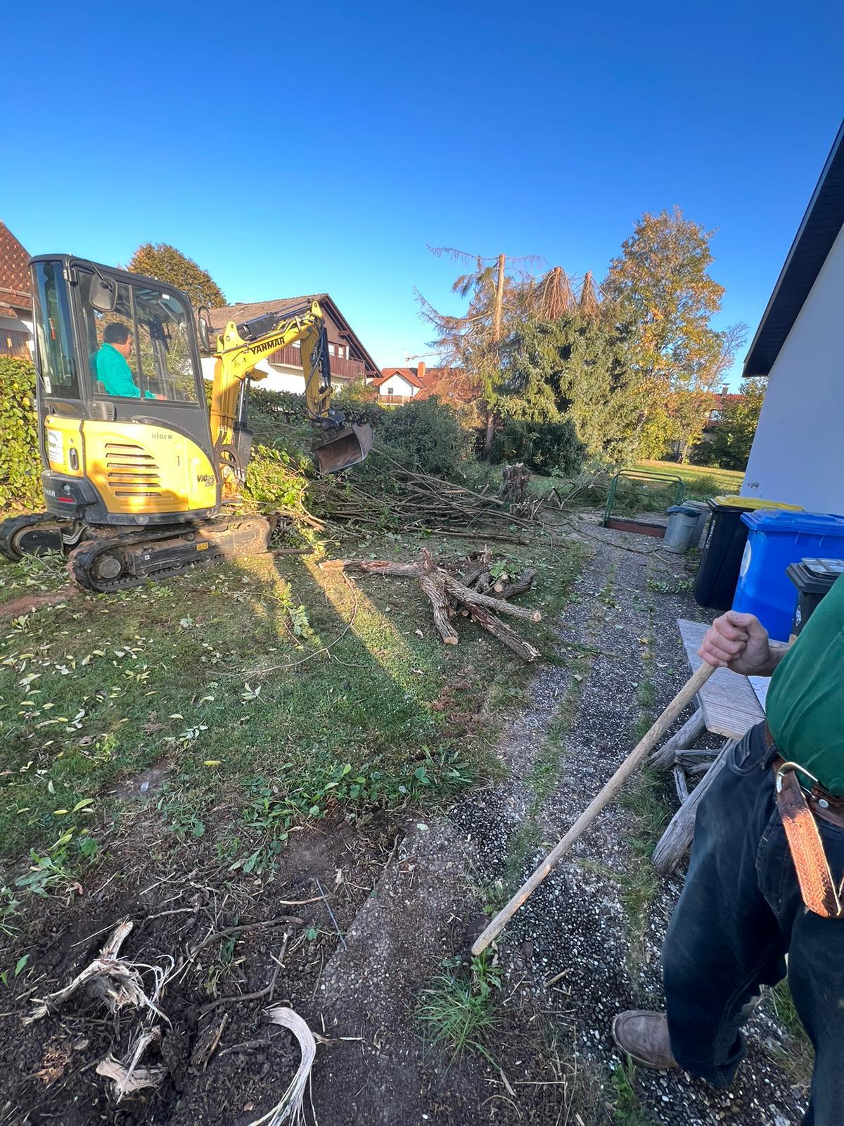 Gartenräumung Vorher